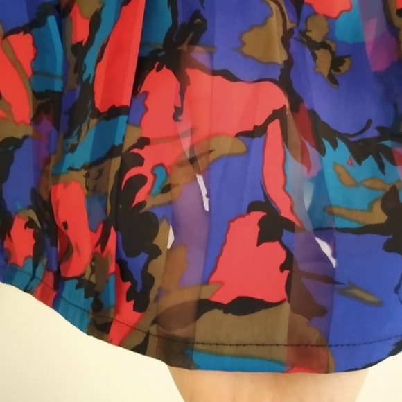 Vtg Mock Neck Blouse - Picture 8 of 8